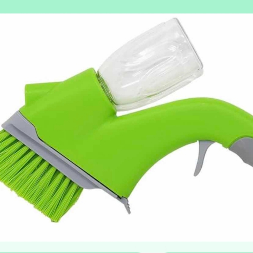 Brand New HOME-X Track Cleanibg Brush With Built-In Bottle Sprayer